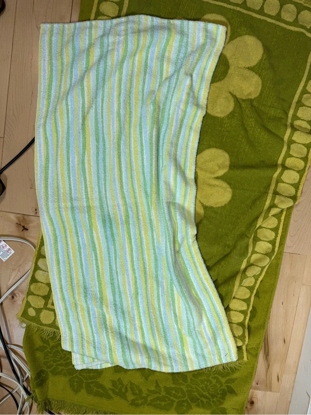 Green MCM Towel Set